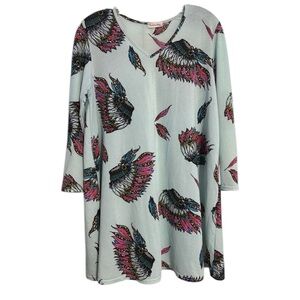 Southern Stitch Ladies Women’s Headress Light Blue Medium Blouse